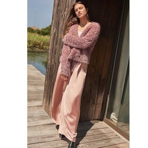 Blush Pink Satin Pants